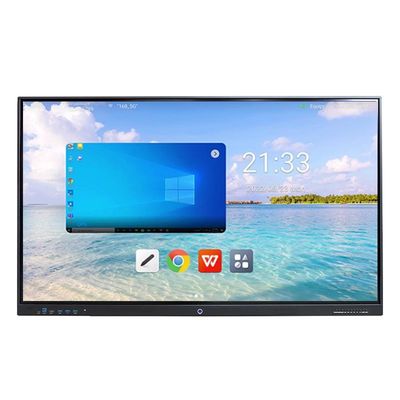 Anti-Glare Glass Interactive Touch Screen Whiteboard Android 8+128G Win 10 11 40 Nokta Dokunma