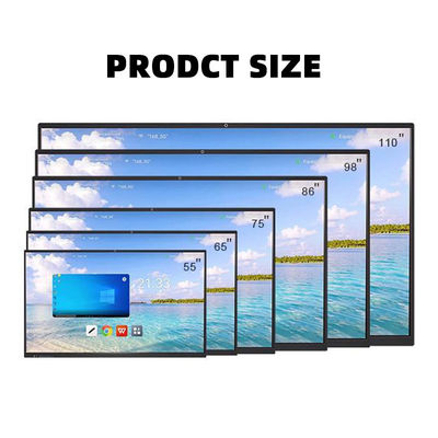 Anti-Glare Glass Interactive Touch Screen Whiteboard Android 8+128G Win 10 11 40 Nokta Dokunma